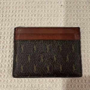 Saint Laurent Le Monogramme Canvas Card Case